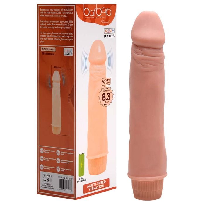 Pênis Vibrador Multivelocidade 21,5 X 4cm Baile Vipmix