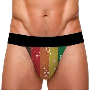 Jockstrap Cueca Sensual Pride Estrelinha Pimenta Sexy