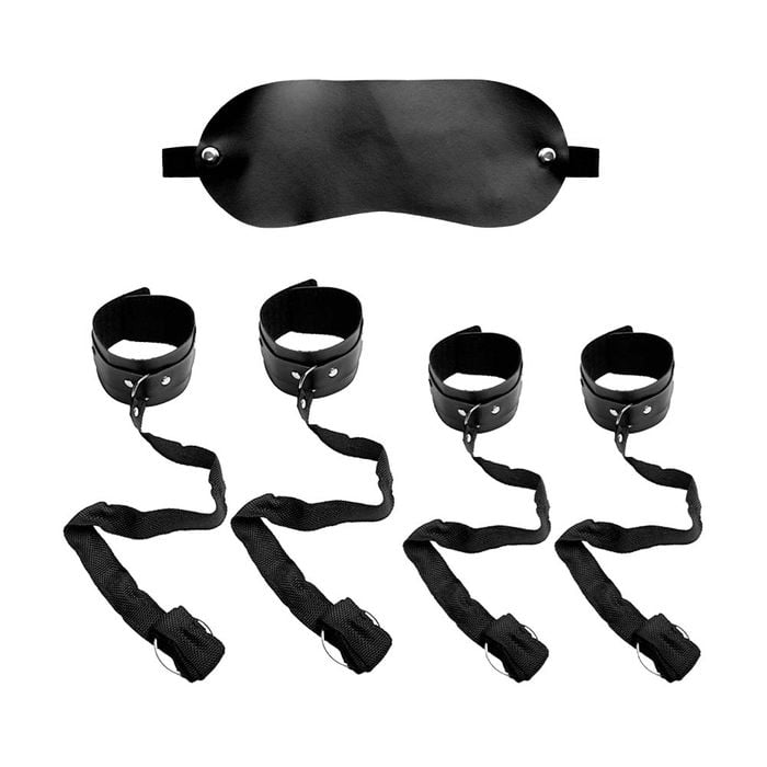 Kit Bondage Completo Em Couro Sado êxtase