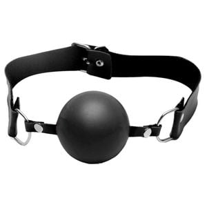 Mordaça Bola Com Regulagem Couro êxtase
