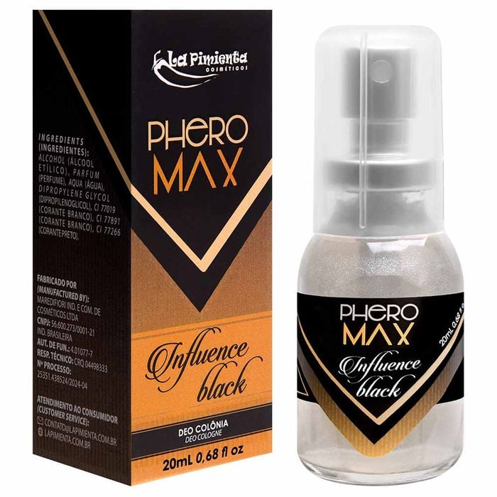 Perfume Masculino Influence Black 20ml La Pimienta