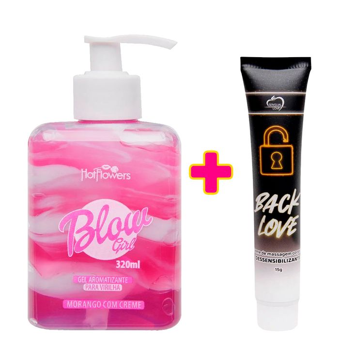 Kit Blow Girl + Back Love 15g Hot Flowers