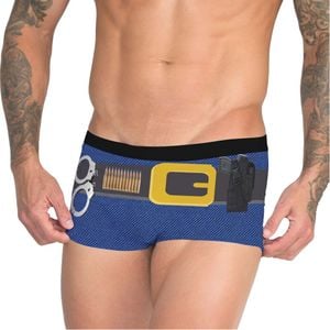 Cueca Boxer Sensual Policial Pimenta Sexy