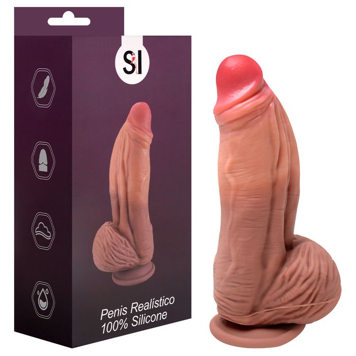 Pênis Realístico Nature Cock  24,5 X 6cm Sexy Import