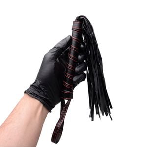 Chicote Luxo Cabo Preto Com Vermelho Sexy Import