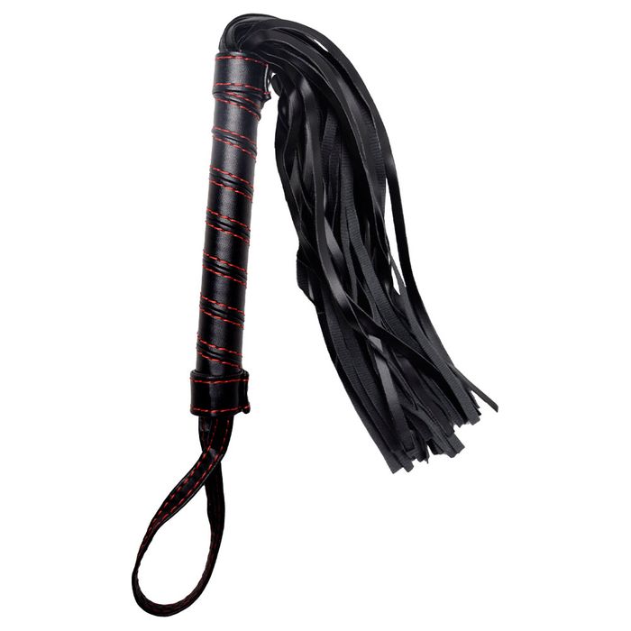 Chicote Luxo Cabo Preto Com Vermelho Sexy Import