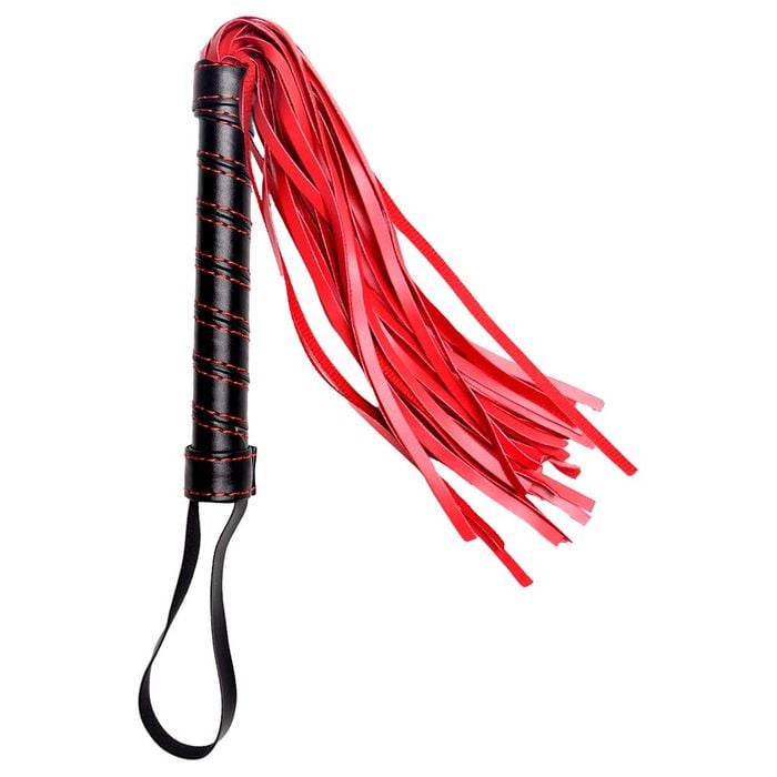 Chicote Luxo Tiras Vermelho Sexy Import