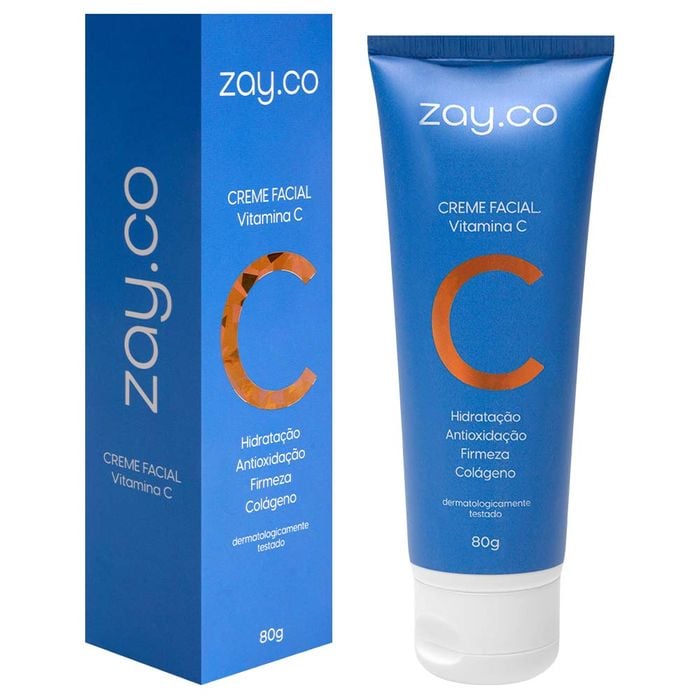 Creme Facial Vitamina C 80g Zayco