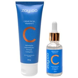Kit Sérum E Creme Facial Vitamina C Zayco