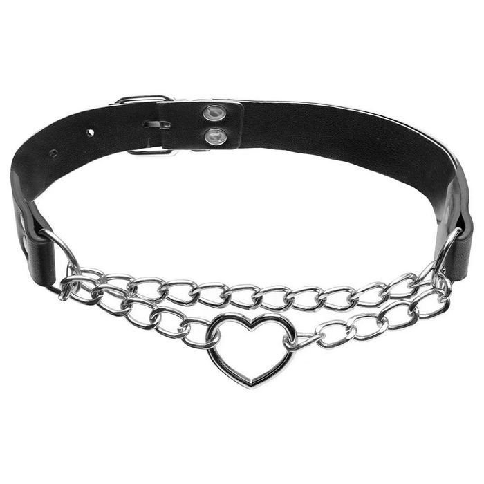 Coleira Corrente E Pingente Coração Youvibe Vipmix