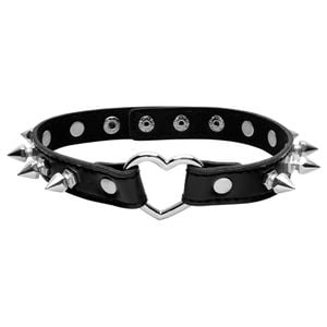 Coleira De Couro Rebites Metálicos Youvibe Vipmix