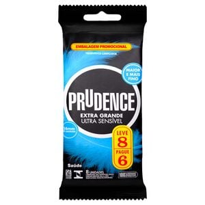 Preservativo Extra G Ultra Sensível Com 6 Unidades Prudence