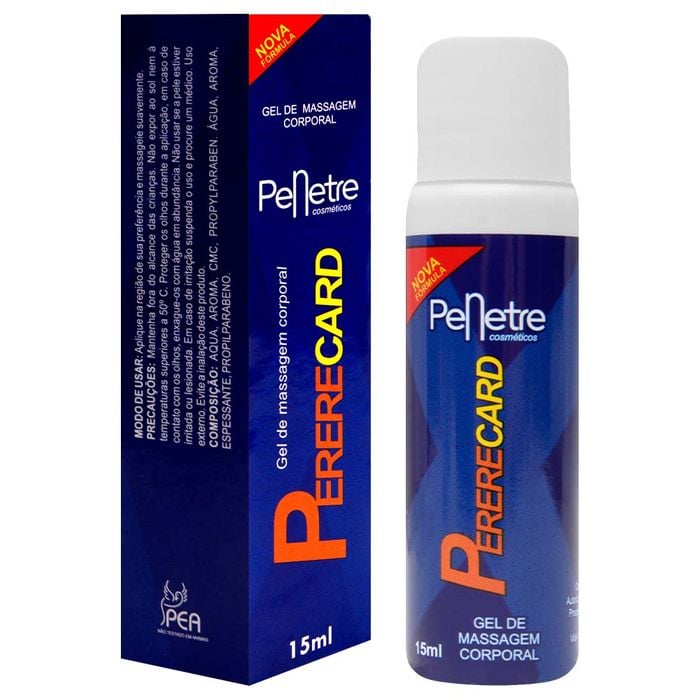 Pererecard Gel Lubrificante Sexo Oral 15ml Penetre