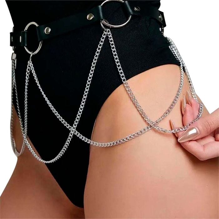 Harness Cinto Detalhes Em Correntes 6 Sexy Import