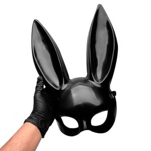 Máscara Coelha Em Plástico Abs Grande Yaffa