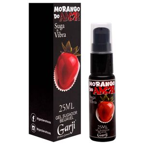 Morango Do Amor Gel Sugador Vibrador 25ml Garji