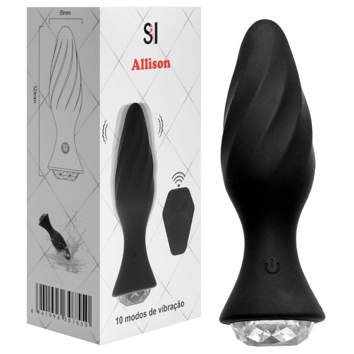 Plug Anal Vibrador Controle Remoto Sexy Import