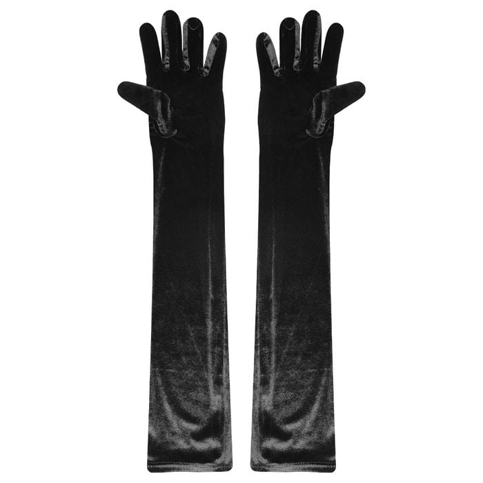 Luvas Longas Veludo Sensual Yaffa