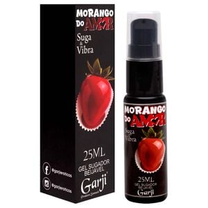 Morango Do Amor Gel Sugador Vibrador 25ml Garji