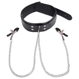 Coleira Corrente Prendedor De Mamilos Yaffa