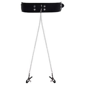 Coleira Corrente Prendedor De Mamilos Yaffa