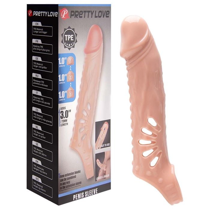 Capa Peniana Extensor Na Ponta Pretty Love Vipmix