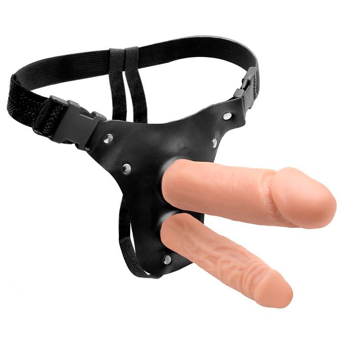 Cinta Pênis Duplo 14 X 3,5 E 12 X 3,2cm êxtase