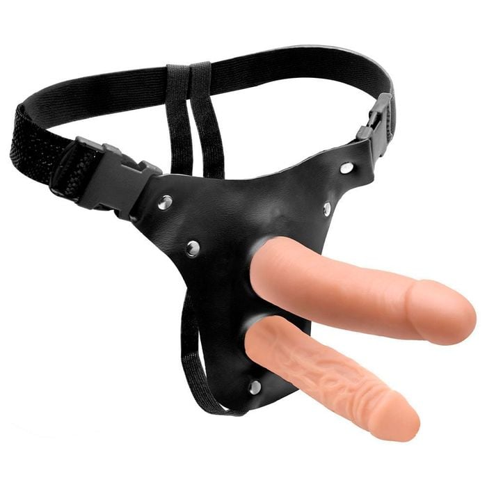 Cinta Pênis Duplo 14,8 X 3,6 E 14,5 X 3,5cm êxtase