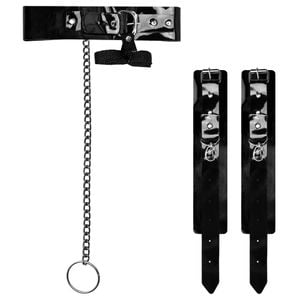 Coleira Corrente E Algema Medusa Sado êxtase