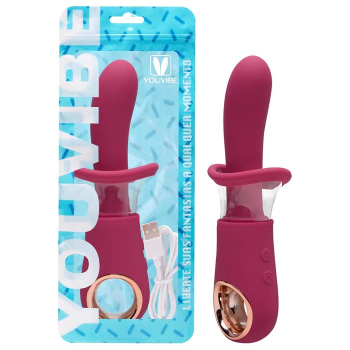 Vibrador E Sugador 10 Modos Youvibe Vipmix