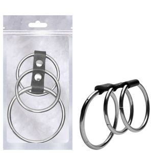 Kit 3 Anéis Peniano Alumínio Sexy Import