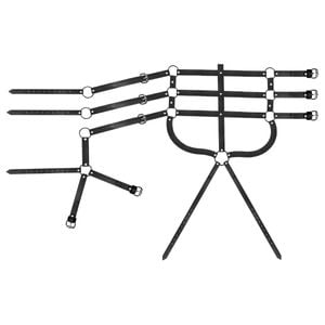 Harness Cintura E Peitoral Em Couro Sexy Import