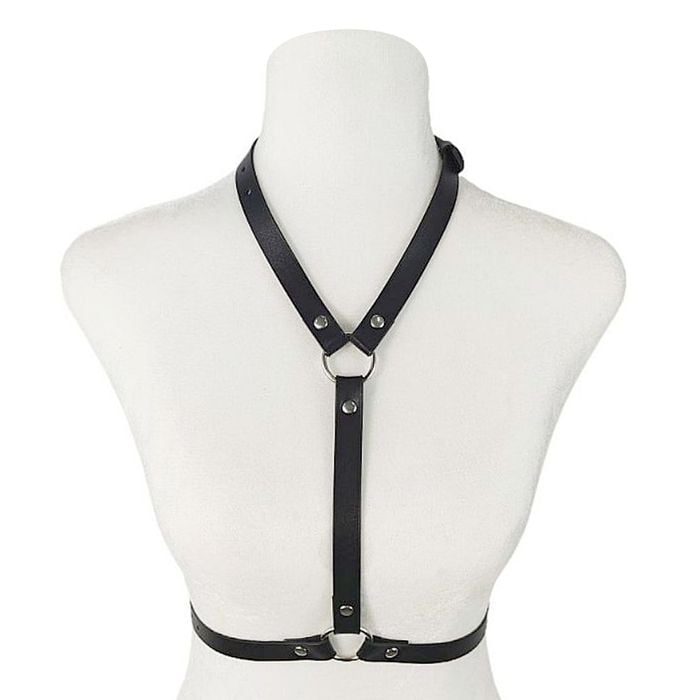 Harness Peitoral Em Couro Sexy Import