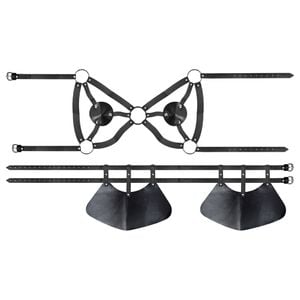 Conjunto Harness Busto E Cintura Couro Sexy Import