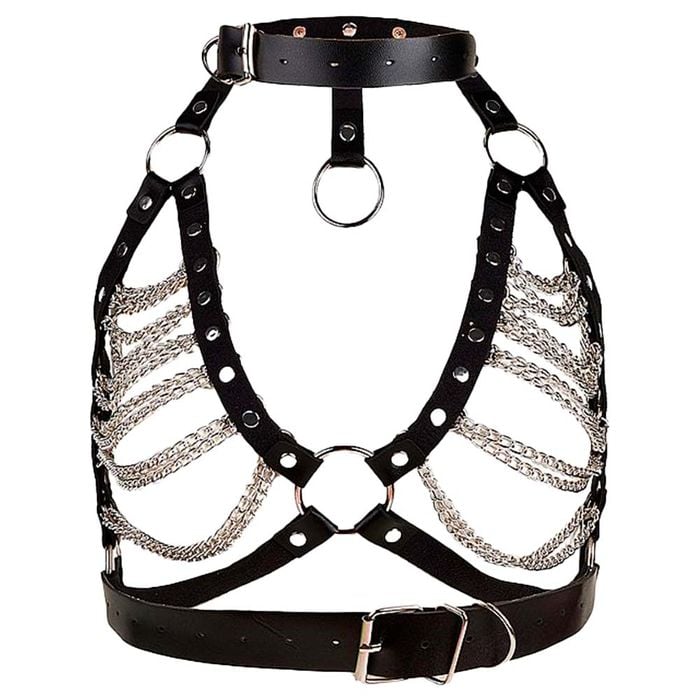 Harness Contorno Busto Com Correntes Sexy Import