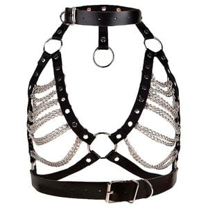 Harness Contorno Busto Com Correntes Sexy Import