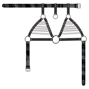 Harness Contorno Busto Com Correntes Sexy Import