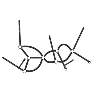 Harness Contorno De Busto Em Couro 8 Sexy Import