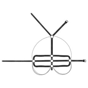 Harness Corporal Em Couro Correntes 3 Sexy Import