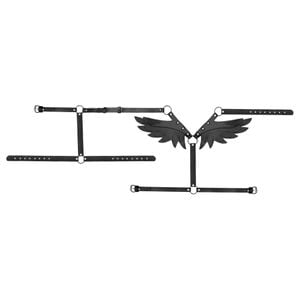 Harness Peitoral Com Asas Em Couro Sexy Import