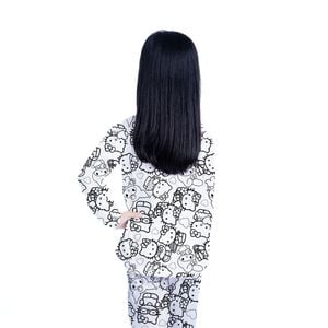 Pijama Infantil Longo Colorir Hello Gota De Sonho