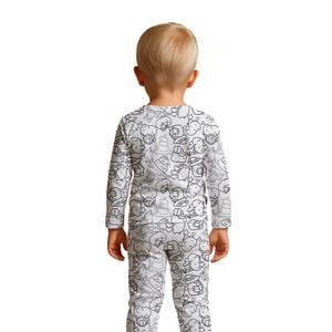 Pijama Infantil Liam Colorir Capivara Gota De Sonho