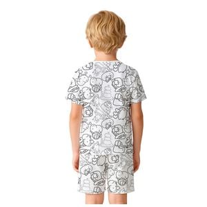 Pijama Infantil Davi Colorir Capivara Gota De Sonho