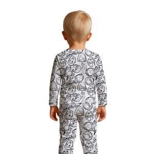 Pijama Infantil Liam Colorir Spider Gota De Sonho