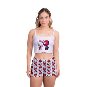 Pijama Virgínia Hello Kitty Spider Gota De Sonho