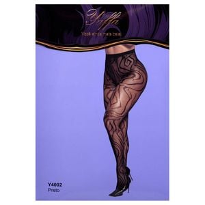 Meia Calça Sensual Com Transparência Yaffa