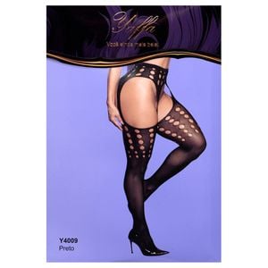 Meia Calça Sensual Cinta Liga Integrada 2 Yaffa