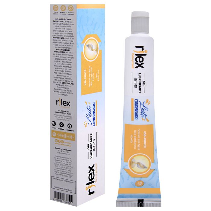 Gel Lubrificante íntimo Leite Condensado 50g Rilex