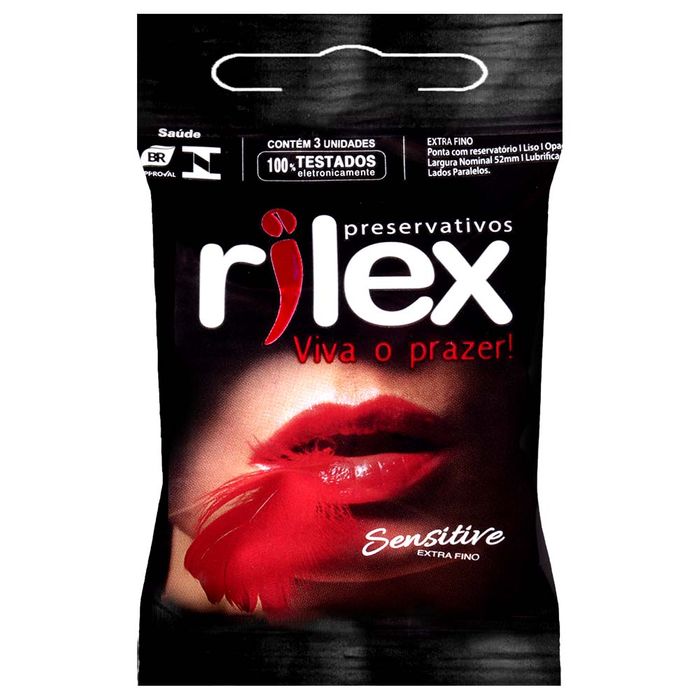 Preservativo Sensitive 03 Unidades Rilex