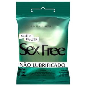 Preservativo Não Lubrificado Com 3 Unidades Sex Free